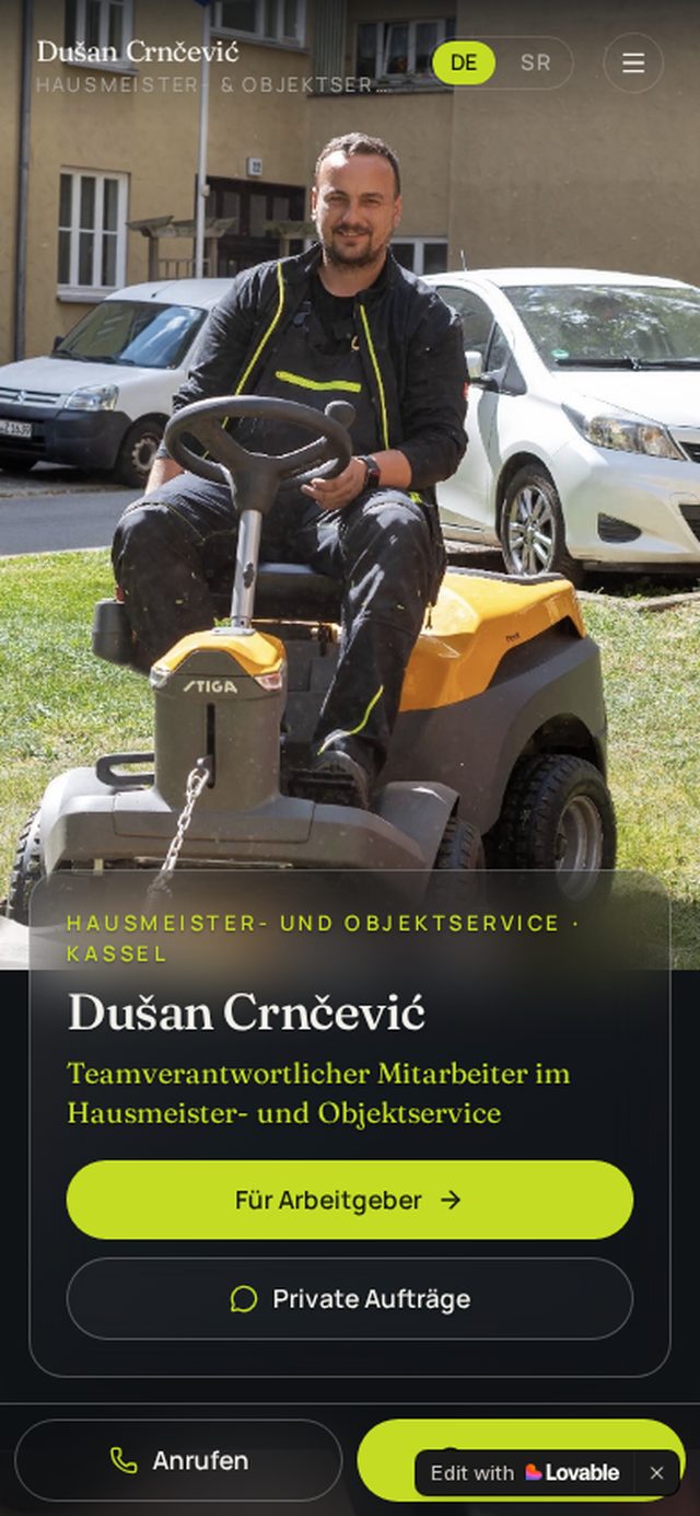 Mobile Ansicht